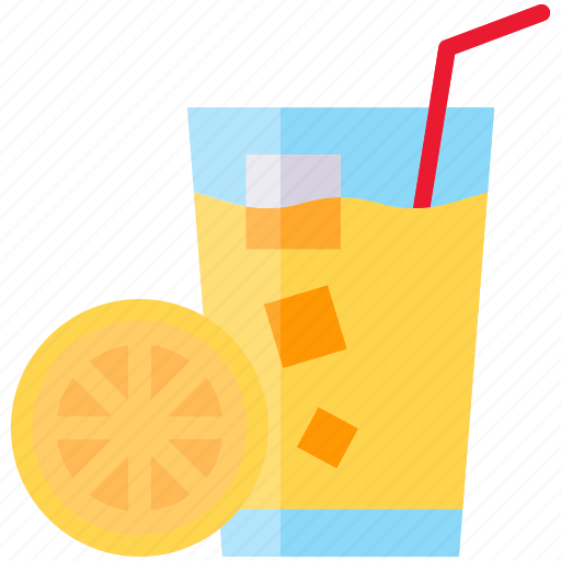 Glass, juice, orange, straw, supermarket icon - Download on Iconfinder