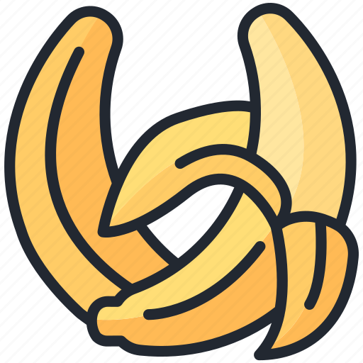 Banana, fruit, food, healthy, ripe, peel icon - Download on Iconfinder