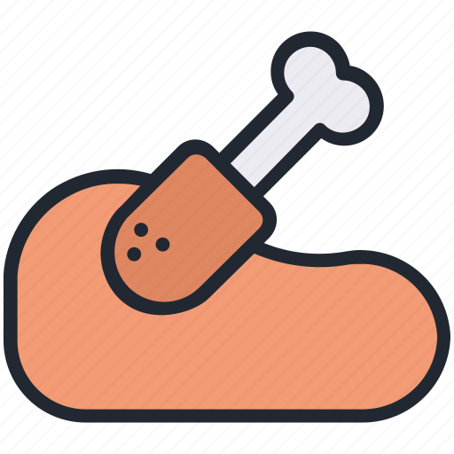 Chicken, leg, food, meat, turkey, meal icon - Download on Iconfinder