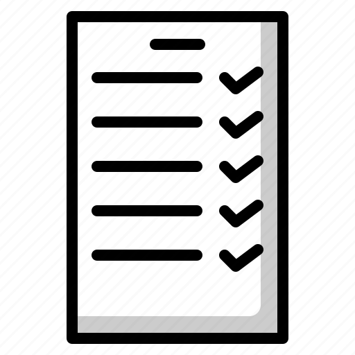 Note, notes, list, checklist, paper icon - Download on Iconfinder