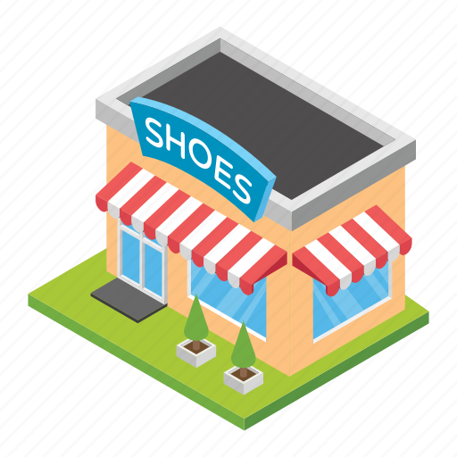 Constructed building, shoes mall, shoes market, shoes shop, shoes store icon - Download on Iconfinder