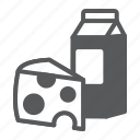 milk, supermarket, department, product, dairy, food, chesse