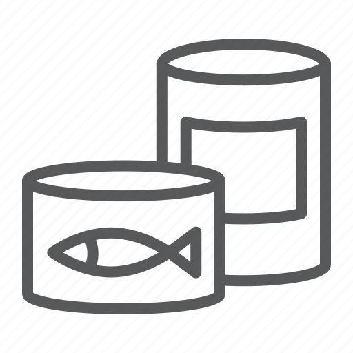 Fish, pet, tin, container, can, food, canned icon - Download on Iconfinder