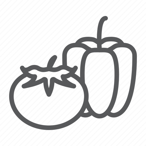 Pepper, vegetables, supermarket, tomato, bell, product, department icon - Download on Iconfinder