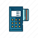 cashier, credit, credit card machine, electronic, payment, purchase, transaction