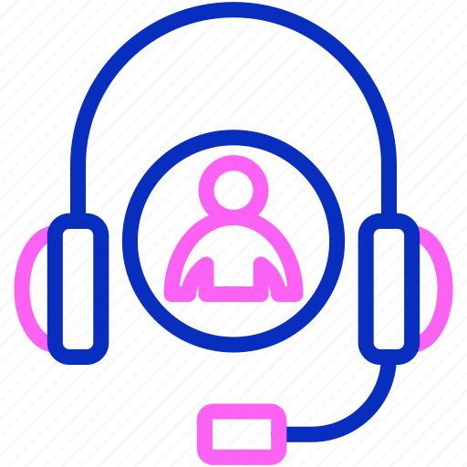 Headphone, earphone, music, support, customer icon - Download on Iconfinder