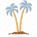 coconut, tree, palm, summer, hawaii, island