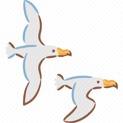 Seabirds, bird, albatross, fly, ocean icon - Download on Iconfinder