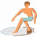 surfing, turn, cutback, shortboard, man