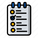 icon, color, 1, list, checklist, clipboard, document 