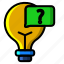 icon, color, idea, creative, light, lamp, innovation 