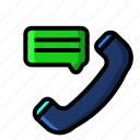 icon, color, phone, telephone, communication, call