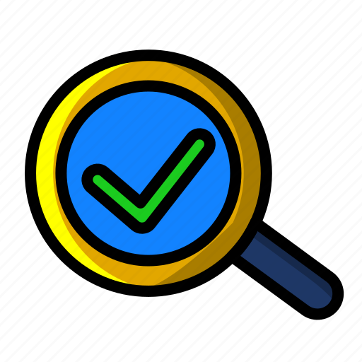 Icon, color, 2, search, magnifier, magnifying glass, magnifying icon - Download on Iconfinder