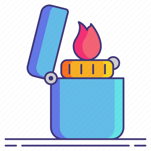 Lighter, fire starter, fire, flame, zippo icon - Download on Iconfinder