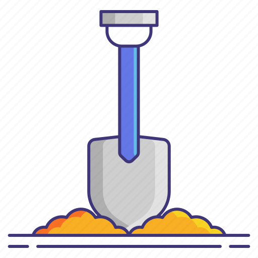 Shovel, tool, spade, gardening, dig icon - Download on Iconfinder