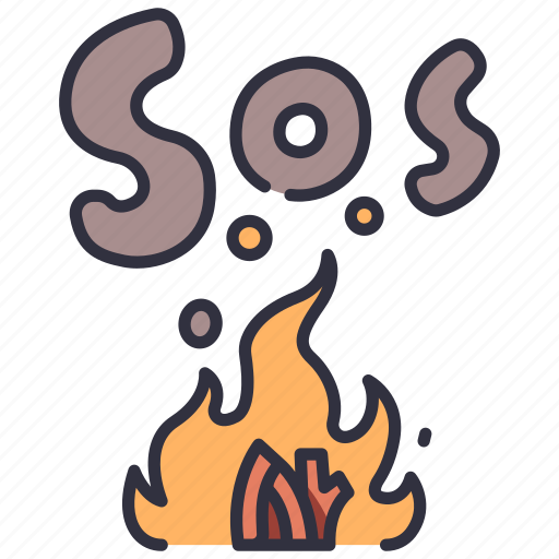 Sos, rescue, signal, fire, message, help, emergency icon - Download on Iconfinder
