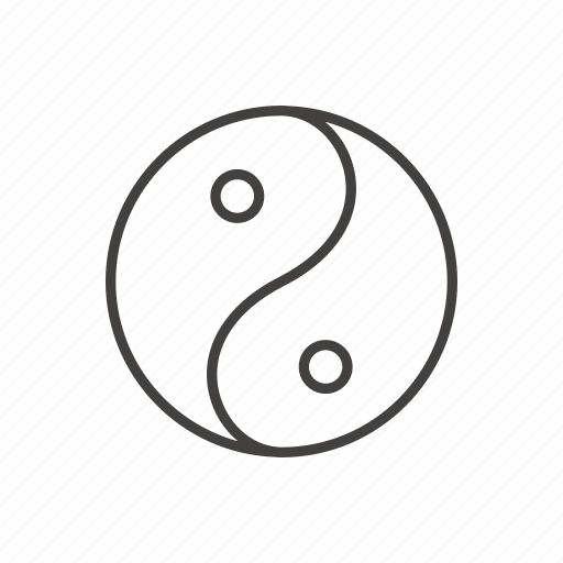 Asian, confrontation, good and evil, japanese, sign, yin yang icon - Download on Iconfinder