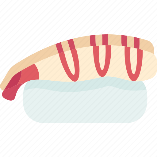 Amaebi, shrimp, sushi, seafood, appetizer icon - Download on Iconfinder