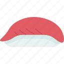 maguro, tuna, fillet, nigiri, sushi