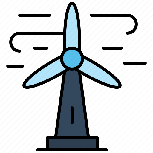 Energy, power, turbine, wind, windmill icon - Download on Iconfinder