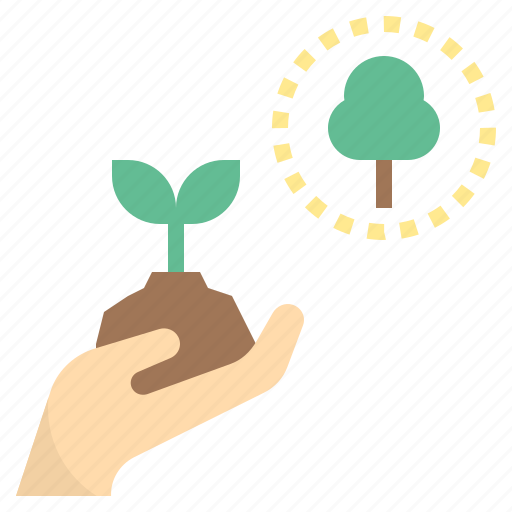 Afforest, forest, preservation, replanting, sprout icon - Download on Iconfinder