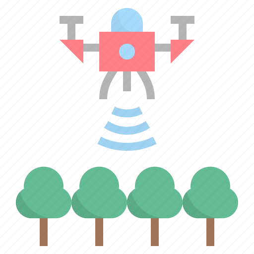 Drone, explore, forest, scan, survey icon - Download on Iconfinder