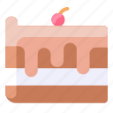 cake, cherry, chocolate, dessert, food, sweet