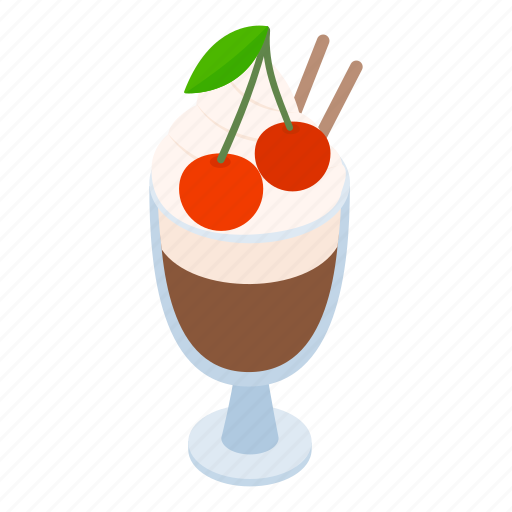 Chocolatecocktail, isometric, object, sign icon - Download on Iconfinder