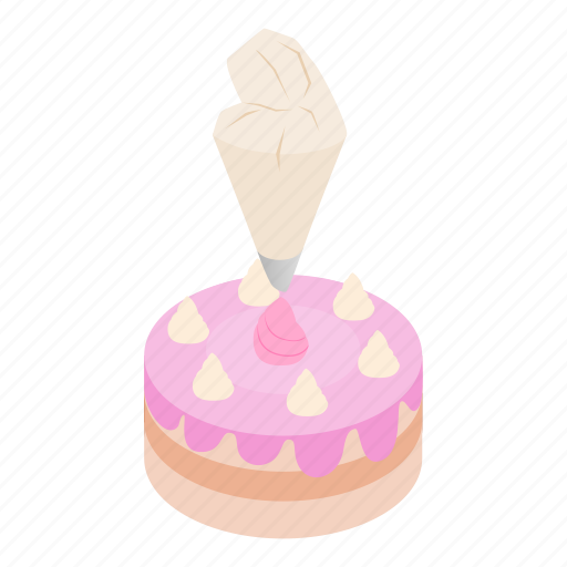 Cakedecoration, isometric, object, sign icon - Download on Iconfinder