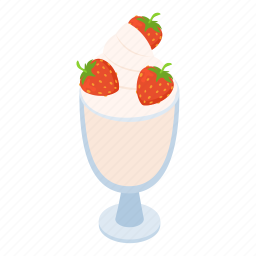 Isometric, sign, milkdessert, object icon - Download on Iconfinder