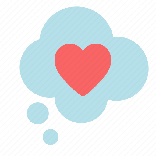 Bubble, chat, think, love, heart, talk icon - Download on Iconfinder