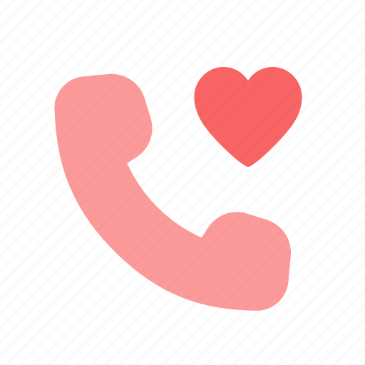 Call, phone, love, heart, romantic icon - Download on Iconfinder