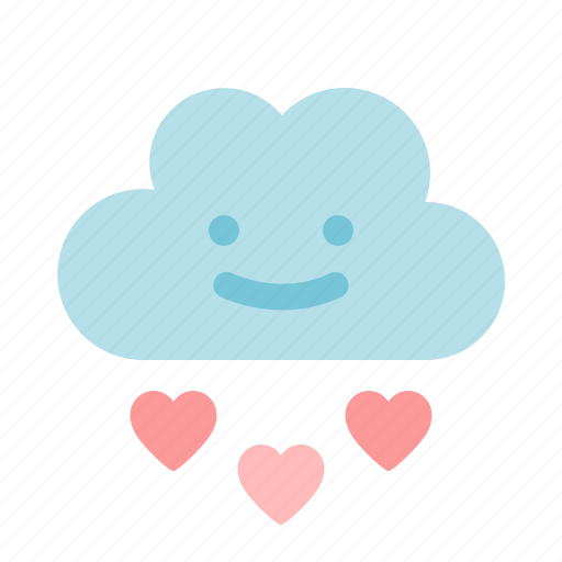 Cloud, hearts, romantic, weather, heart, love, valentine icon - Download on Iconfinder