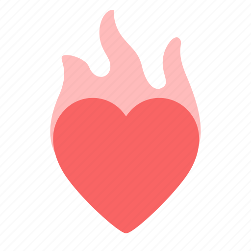 Fire, heart, flame, burning, valentine, passion icon - Download on Iconfinder