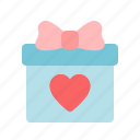 gift, box, present, bonus, birthday, heart