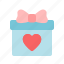 gift, box, present, bonus, birthday, heart 