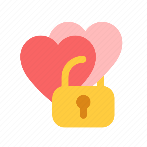 Heart, love, valentine, padlock, married, wedding icon - Download on Iconfinder