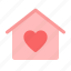 home, house, building, love, heart 