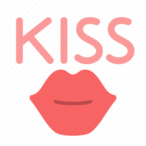 Kiss, letters, lips, heart, love, valentine icon - Download on Iconfinder