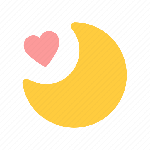 Night, moon, honeymoon, heart, love, valentine icon - Download on Iconfinder