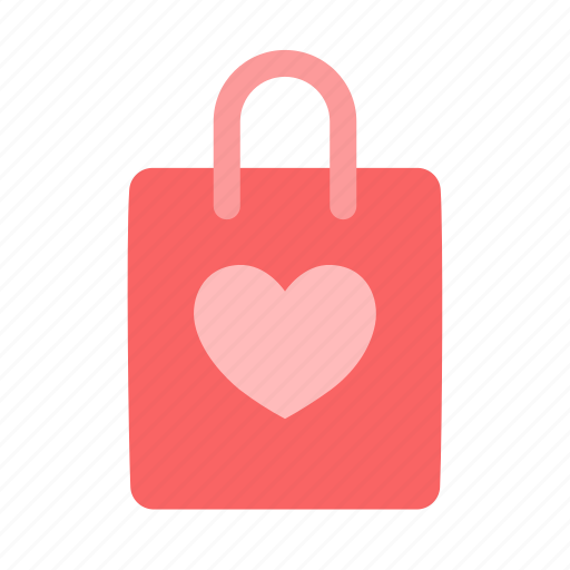 Paperbag, shop, heart, love, valentine icon - Download on Iconfinder