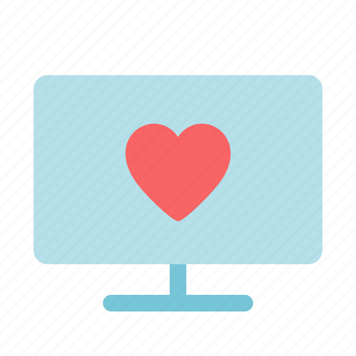 Pc, computer, desktop, heart, love, favorite icon - Download on Iconfinder