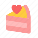 pie, cake, birthday, food, dessert, heart, love, valentine