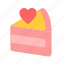 pie, cake, birthday, food, dessert, heart, love, valentine 