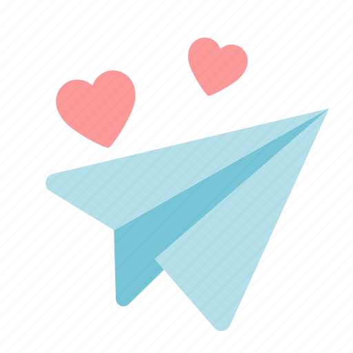 Send, paper, plane, message, mail, heart, love icon - Download on Iconfinder