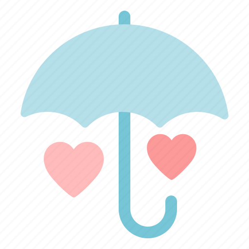 Umbrella, safety, insurance, couple, hearts icon - Download on Iconfinder