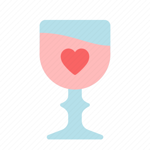 Wine, glass, goblet, heart, love, valentine icon - Download on Iconfinder