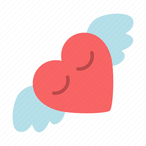 Wings, angel, heart, love, valentine icon - Download on Iconfinder