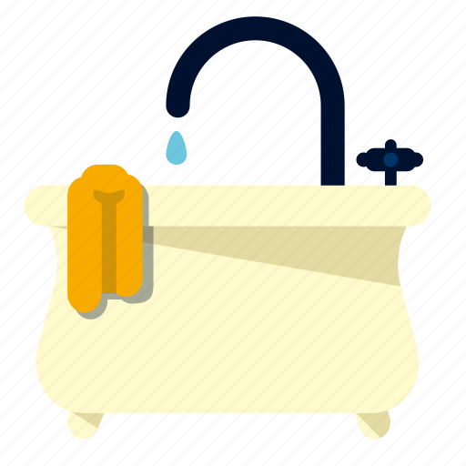 Bathroom, baththub, bath, home, house, water icon - Download on Iconfinder