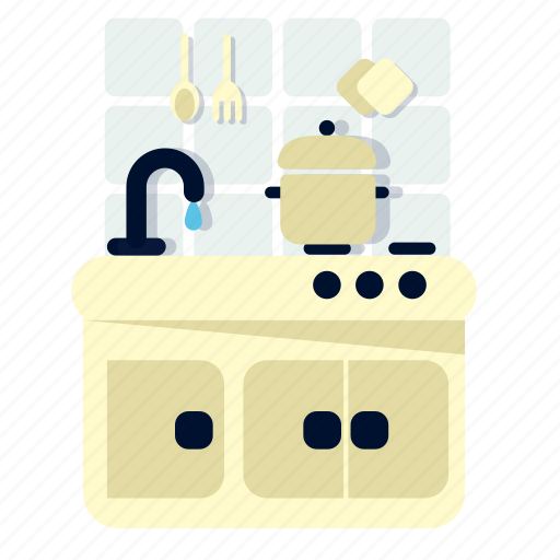 Kitchen, room, basin, cooking, home, house icon - Download on Iconfinder